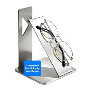 CNC Machining Service Custom CNC Milling Turning Modern <b>Glasses</b> Holder <b>Stand</b> for Nightstand <b>Desk</b> Stainless Steel <b>Glasses</b> <b>Stand</b> - Product Image 2