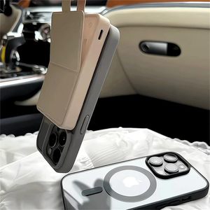 เคสใสแม่เหล็กแรงสูง N52 สำหรับ iPhone 18 Pro Max 17 16 15 14 ป้องกันเหลือง ผลิตจากอะคริลิก ทนแรงกระแทก โปร่งใส ใช้งานร่วมกันได้ - Product Image 5