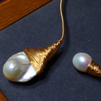 2024 nouveau Design 14K plaqué or collier pour femmes tissé à la main perles baroques d'eau douce naturelles perles pour mariage