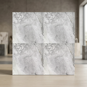 Carreaux de sol en céramique numérique émaillée effet bois classique 30x30cm, aspect marbre rustique, pour intérieur - Product Image 3