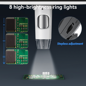 330H 1200X 5MP顕微鏡 PC接続 7インチIPSスクリーン タッチボタン式顕微鏡 携帯修理用 - Product Image 5