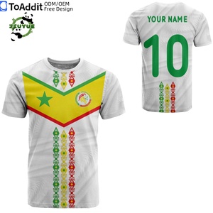 Camiseta <span class=keywords><strong>de</strong></span> Fútbol Personalizada <span class=keywords><strong>de</strong></span> Senegal, Orgullo <span class=keywords><strong>de</strong></span> los Campeones Africanos, Equipación <span class=keywords><strong>de</strong></span> Fútbol <span class=keywords><strong>de</strong></span> Secado Rápido, Camisetas <span class=keywords><strong>de</strong></span> Fútbol <span class=keywords><strong>de</strong></span> Manga Corta con Logotipo Personalizado - Product Image 4