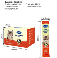 Friandises pour chats adultes, nourriture humide en conserve liquide, poulet, thon, saumon, barres crémeuses en boîte