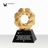 Nouveau Trophée 2025 Personnalisé Haut de Gamme Créatif pour l'Honneur d'Entreprise, Commémoratif pour Employé Exceptionnel, en Cristal et Métal Gravé à la Main