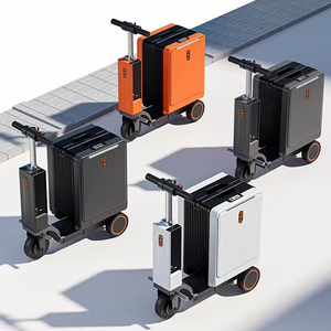 Bagages électriques multi-fonctionnels embarquement électrique PC Spinner Caster Password Box Riding Trolley Case for Trips - Product Image 2