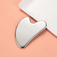 Outils de Massage Guasha pour le Visage et le Corps en Acier Inoxydable 304, Planche Gua Sha Métallique Personnalisée avec Logo