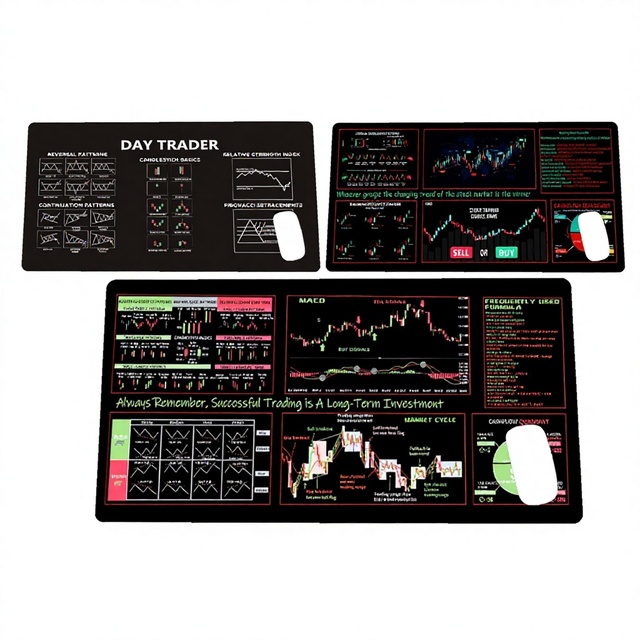 Extra Large Rubber Desk Mat Stock Market Investors Mouse Pad Cross-Border Stain-Resistant Thickened Overlocked Non-Slip Office