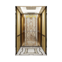 Ascenseur de luxe en acier inoxydable pour bâtiments commerciaux, hôtels, appartements – Grande vitesse, grand espace, traction sans engrenages