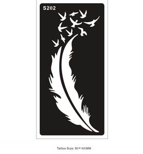 Pochoir unique pour <span class=keywords><strong>tatouage</strong></span> temporaire au henné, motifs floraux et mandalas, modèles réutilisables, autocollant <span class=keywords><strong>de</strong></span> pochoir DIY pour peinture corporelle sur mains, bras et corps pour femmes - Product Image 2
