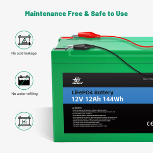 하이 퀄리티 공장 Lifepo4 12v 12ah 배터리 리튬 Lifepo4 배터리 팩 태양열 저장 - Product Image 4