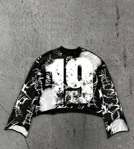 T-shirts à manches longues pour hommes, 100% coton, surdimensionnés, lourds, à motif graphique, sport, avec design, vente en gros, grande taille, Blanca Loudr - Product Image 3