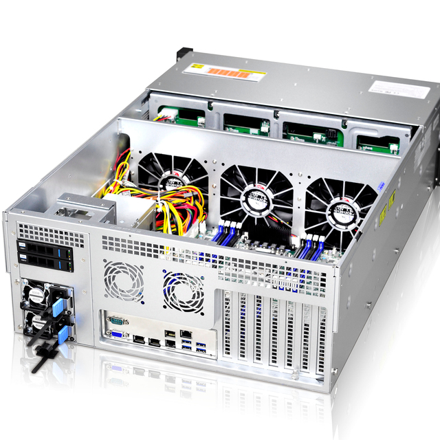 Original Genuine 4U ATX 24 Bay Hotswap HDD Server Rackmount Case with Fan with Power Supply 12Gb/s SAS Expander Backplane
