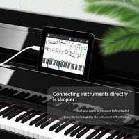 Cable Adaptador OTG Universal para Pianos Digitales Yamaha, Baterías Electrónicas Roland, Teclados MIDI, Tablets - Cable MIDI USB-A a USB-C