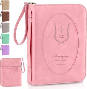 Muestra gratis clásica sublimación Biblia cubierta de cuero Iglesia bolsa portátil de cuero Carring libro caso Biblia cubierta bolso - Product Image 1