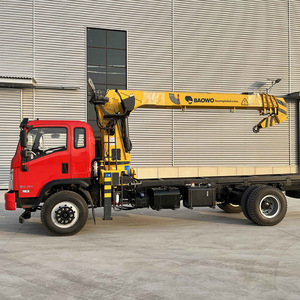Grue de camion Baowo SqS200A-4, flèche de 13,5 m, capacité de 8 tonnes, chargement et déchargement de marchandises - Product Image 4
