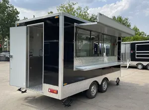 TUNE harga preferensial trailer makanan ponsel yang nyaman trailer Makanan Cepat truk bergerak murah dengan CE