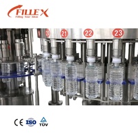 Chaîne complète automatique de remplissage, bouchage et étiquetage de bouteilles en plastique PET de 5L à 16L, 1200BPH, pour boissons et produits alimentaires