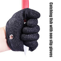 Gants de sécurité texturés antidérapants durables, fabriqués aux États-Unis, à doigts entiers, résistants aux coupures, protection contre les poissons et les carpes, nylon doux de haute qualité
