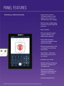 Máquina de Bordar <span class=keywords><strong>Ricoma</strong></span> de 1 Cabezal con Gran Área de Bordado 12/15/20 Colores Equipo Fácil de Usar para Bordado de Camisetas - Product Image 4