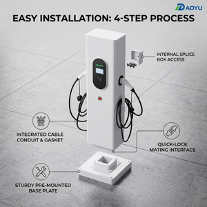 Cargador de Vehículos Eléctricos Universal de Doble Puerto, Tipo 2, Tipo 1, GBT, 7kW-22kW*2, OCPP 1.6J, APP, Estación de Carga Rápida Inteligente, Global - Product Image 6