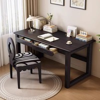Escritorio Ergonómico en Forma de L de Madera Sólida para Oficina en Casa con Amplia Superficie de Trabajo y Diseño Moderno Minimalista