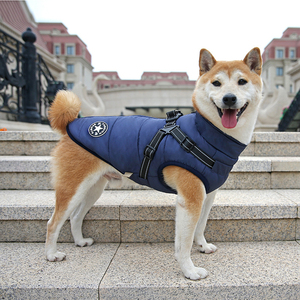 Chaqueta Protectora de Invierno para Perro, Gruesa, de Poliéster, con Protección para Pecho y Espalda, de una Pieza, con Dos Patas Descubiertas, Abrigo Cálido para Uso Diario - Product Image 2