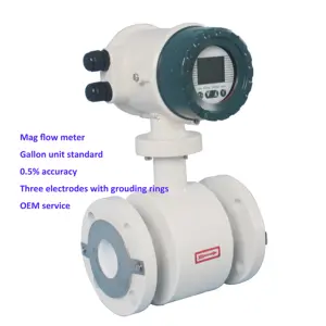 Factory Sale 4-20mA/RS485 Remote 110v 420ma Thread Magnetic Flow Meter Milk Meter Flowmeter Suppliers