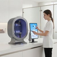 Analyseur de peau X5 PRO avec analyse des cheveux et du cuir chevelu, analyseur facial intelligent 3D avec écran de 21,5 ou 15,6 pouces