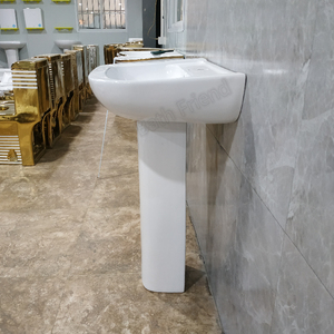 Lavabo sur pied en céramique à faible coût <span class=keywords><strong>de</strong></span> l'usine <span class=keywords><strong>de</strong></span> Chaozhou, lavabo <span class=keywords><strong>de</strong></span> <span class=keywords><strong>salle</strong></span> <span class=keywords><strong>de</strong></span> <span class=keywords><strong>bain</strong></span> autoportant anti-taches avec glaçure brillante - Product Image 6