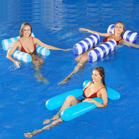 Chaise de hamac d'eau de flotteur de hamac d'eau de natation gonflable de vente chaude avec 3 tubes