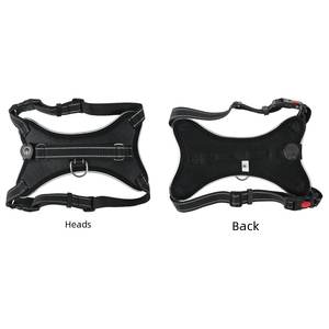 Grande lumière LED RVB personnalisée harnais réfléchissant pour chien gilet Oxford rechargeable hiver écologique marche de nuit polyester mignon - Product Image 4