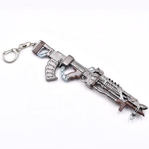 Porte-clés modèle de pistolet VK47 du jeu populaire <span class=keywords><strong>APEX</strong></span> <span class=keywords><strong>Legends</strong></span>, en alliage de zinc métallique, jouet miniature de 16 cm pour sac ou décoration de clés - Product Image 2