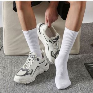 Wholesale Blank White Black Man Sports Boat <b>Socks</b> Middling Breathable Sport Running Basketball <b>Long</b> <b>Socks</b> - Product Image 3