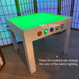 Table sensorielle LED à changement de <span class=keywords><strong>couleur</strong></span>, table d'apprentissage LED multifonction pour la thérapie d'intégration sensorielle et le soutien de l'autisme - Product Image 3
