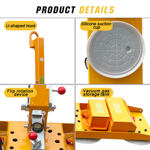 Pengangkat vakum kaca angkat listrik penuh, tipe garis 400Kg untuk pemasangan pintu - Product Image 2