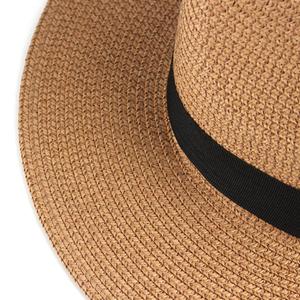 <span class=keywords><strong>Sombrero</strong></span> de Sol de Verano para Mujer/<span class=keywords><strong>Hombre</strong></span>, Ala Ancha, Estilo Fedora, para Playa, Fiesta al Aire Libre, con Cinta de Cuerda de Hierba Natural, Casual, para Viaje, <span class=keywords><strong>Precio</strong></span> de Fábrica - Product Image 4