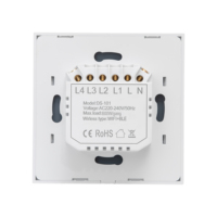 Interrupteur intelligent WiFi Tuya 3 voies pour Alexa, Google Home, commande vocale et automatisation à distance via l'application Smart Life
