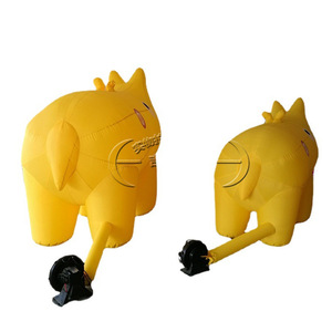 Jichen Inflatable Hippo 8-10 Ft Yellow <b>Air</b> <b>Dancer</b> For Birthday Advertising - Product Image 4