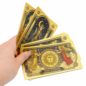 Custom Russian Original 12*7 Gold Foil <span class=keywords><strong>Tarot</strong></span> Decks Wanderings Spirits <span class=keywords><strong>Tarot</strong></span> Cards <span class=keywords><strong>Significado</strong></span> Card Material plástico Playing Box - Product Image 6