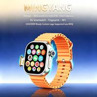 Reloj Teléfono 5G Android con Pantalla AMOLED Cuadrada, Compatible con Todas las Redes, Pago, IA, Huella Dactilar, Código Morse