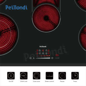 Ce Cb Ukca Rohs Bereiken Erp 90Cm Multifunctioneel Zwart Kristal Van Goede Kwaliteit 9 Kookniveaus <span class=keywords><strong>Sensor</strong></span> Aanraakbediening Infraroodkoker - Product Image 2