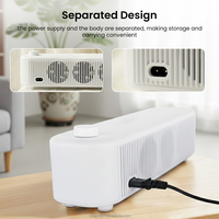 Control de Perilla para Calefactor, Cable de Alimentación Desmontable de 1.5m, Protección Contra Sobrecalentamiento, Ventilador Eléctrico Portátil Seguro a 125 Grados