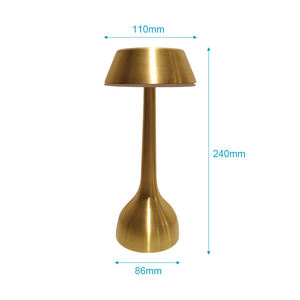 Lámpara de Mesa Inalámbrica Recargable de Aluminio, con Control Remoto, Clasificación IP54, Moderna, Sencilla, Ecológica y Elegante, para Decoración de Dormitorio - Product Image 2