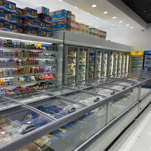 Congélateur coffre commercial Vitrine îlot supérieur en verre Congélateur îlot <span class=keywords><strong>combiné</strong></span> - Product Image 6