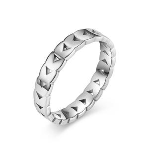 Geometric Gold Stainless Steel <b>Ring</b> Women's Fashion Jewelry Gift - Product Image 5