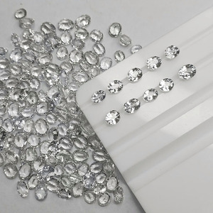 High Quality <strong>Real</strong> 2.1-2.5mm White Sapphire Gemstones Round <strong>Diamond</strong> Cut <strong>Natural</strong> <strong>Loose</strong> Stones Inlay Earrings Fashion Jewelry - Product Image 3