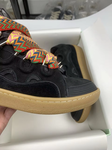 Zapatillas Deportivas de Diseño de Lujo, de Cuero, con Suelas Gruesas y Cordones Anchos, Modernas y a la Moda para Verano y Otoño - Product Image 3