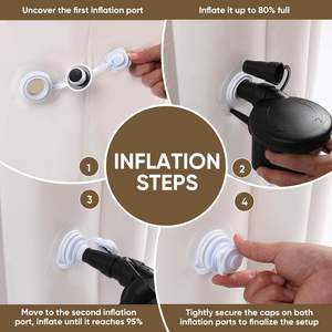 <span class=keywords><strong>Piscina</strong></span> DE NACIMIENTO inflable de PVC de 65x55x26 pulgadas con cuatro asas y ASIENTO desmontable para nacimiento en casa, <span class=keywords><strong>piscina</strong></span> multifuncional para relajarse - Product Image 5