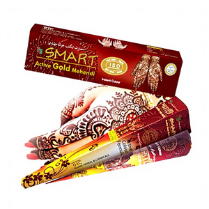 Cône de Mehndi vert aux herbes pour la décoration, pâte riche en couleur, application facile. - Product Image 1