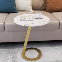 Nouvelle table basse multifonctionnelle de style chinois avec structure en métal et plateau en pierre pour la maison, le salon et la chambre